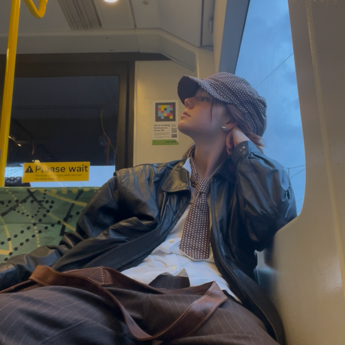 Brown Polka Dot Conductor Hat