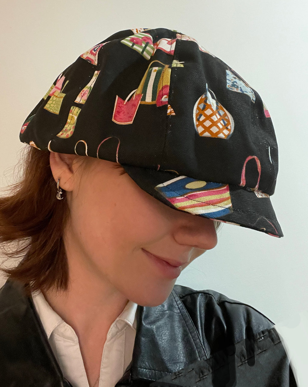 Bag Patterned Newsboy Cap