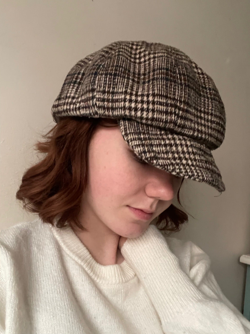 Classic Beige Newsboy Cap