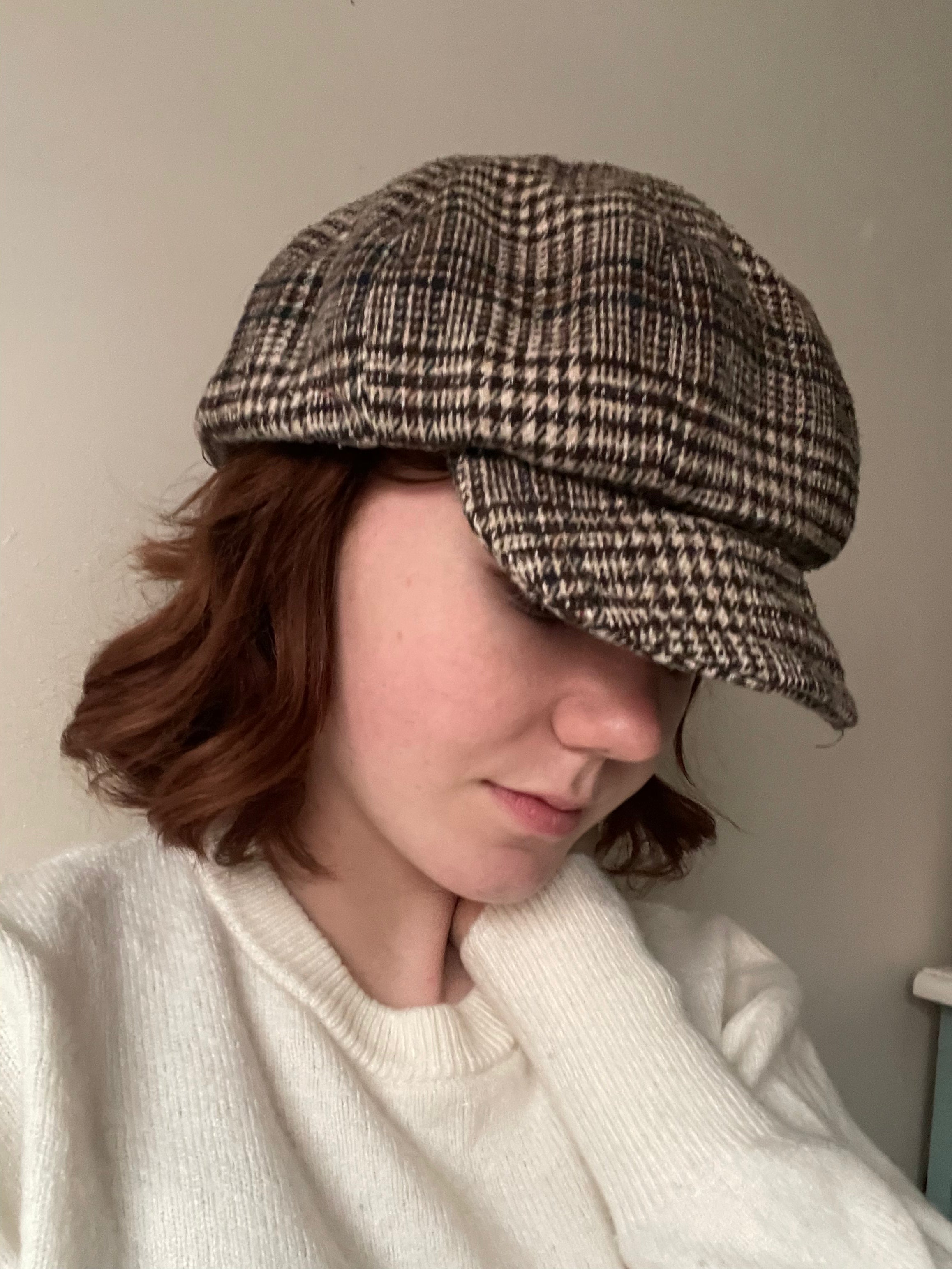 Classic Beige Newsboy Cap